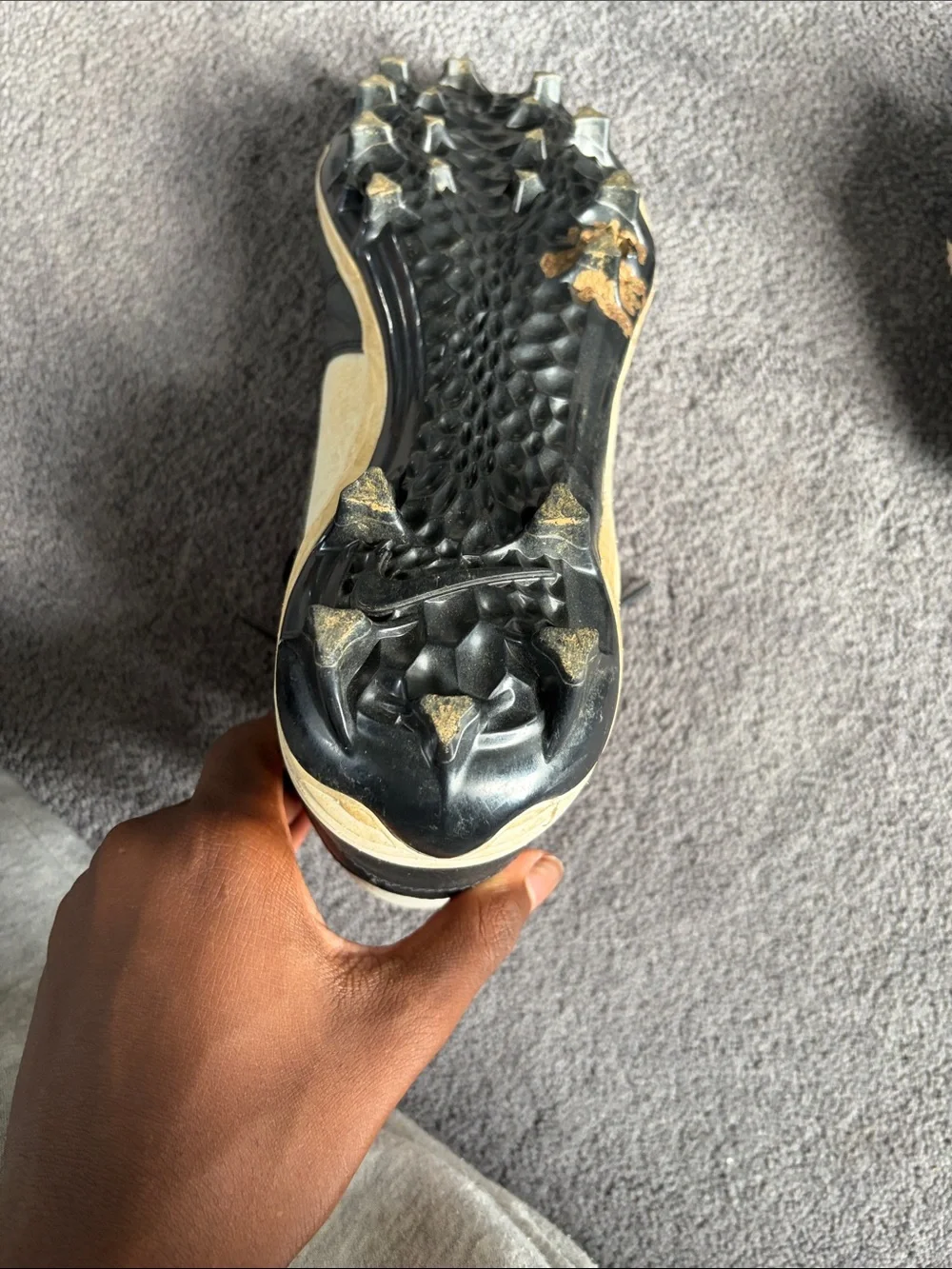 Nike Men’s Black and White High-Top Athletic Cleats